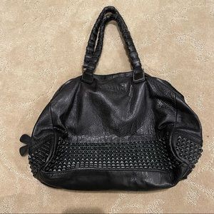 Liebskind Black Leather Stud Handbag